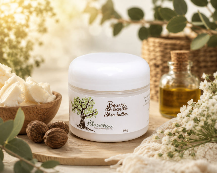 Beurre de karité naturel – Soin nourrissant polyvalent