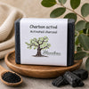 Savon artisanal au charbon activé Blanchou pour nettoyer et purifier la peau naturellement