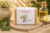 Savon artisanal au frangipanier de La Savonnerie Blanchou fabriqué à Cowansville avec parfum floral exotique